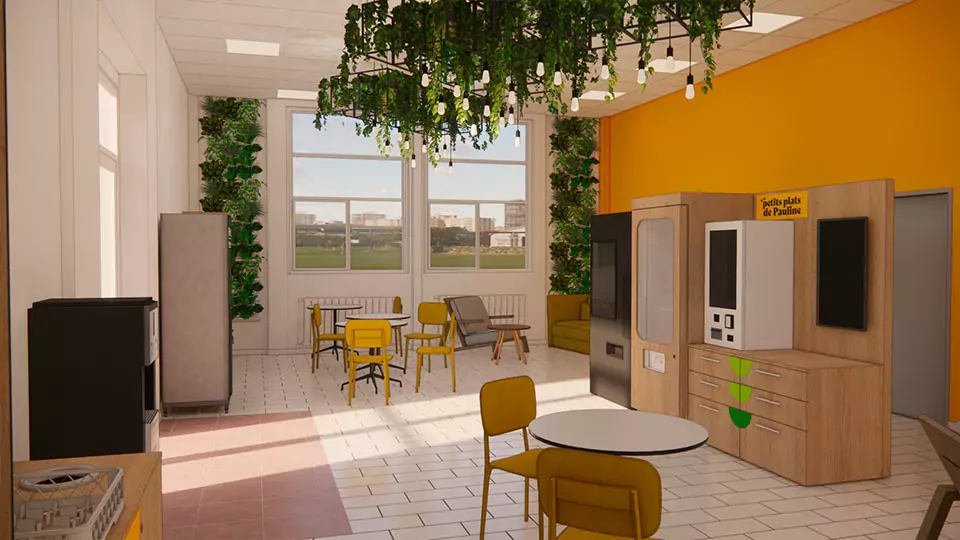 Magasin automatique dans des bureaux - vue 2