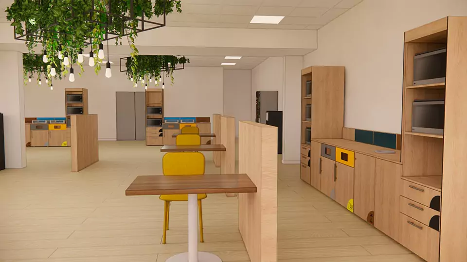 Magasin automatique dans des bureaux