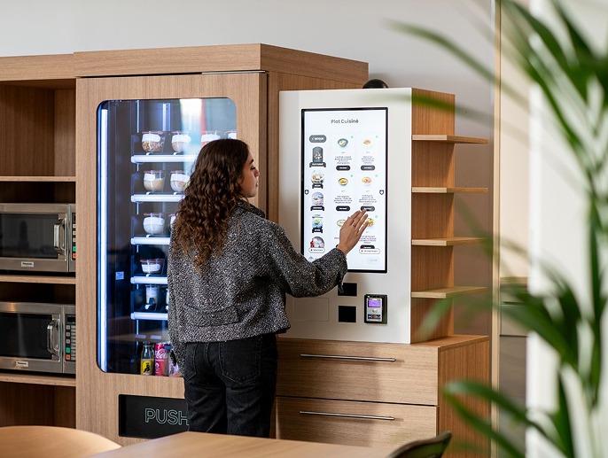 Distributeur automatique cantine d'entreprise