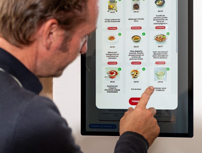 Borne de commande tactile